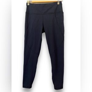 Sweaty Betty Navy Blue Power 7/8 Length Workout Leggings Size S loungewear EUC